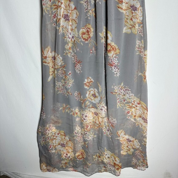 Jessica Simpson Maternity Floral Print Maxi Dress Cold Shoulder Size Medium - Picture 4 of 10